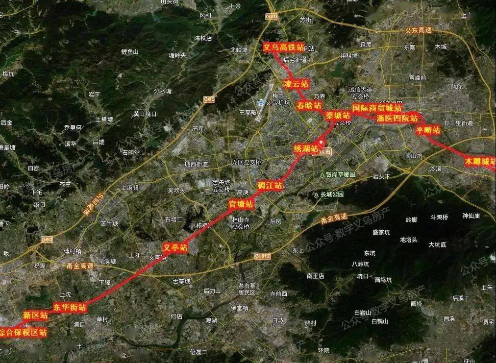 来源:  印象福田 金义东市域轨道交通工程由金义段和义东段两条线路