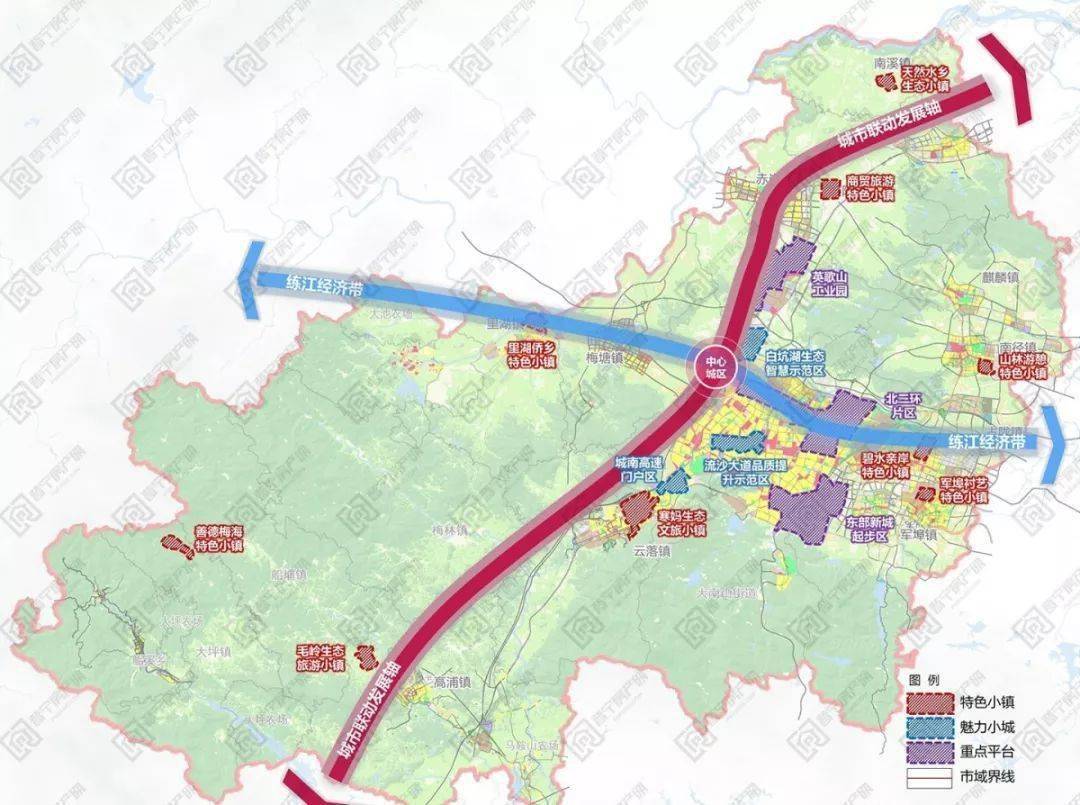 市城市总体规划(2015—2030)》中就提到中心城区空间发展方向为"东进