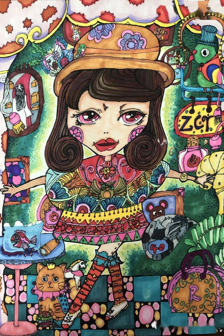 乔戈里艺术61教育苑美术考级作品欣赏
