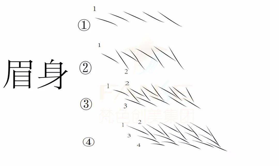 线条眉画法详细图解,一看就会!