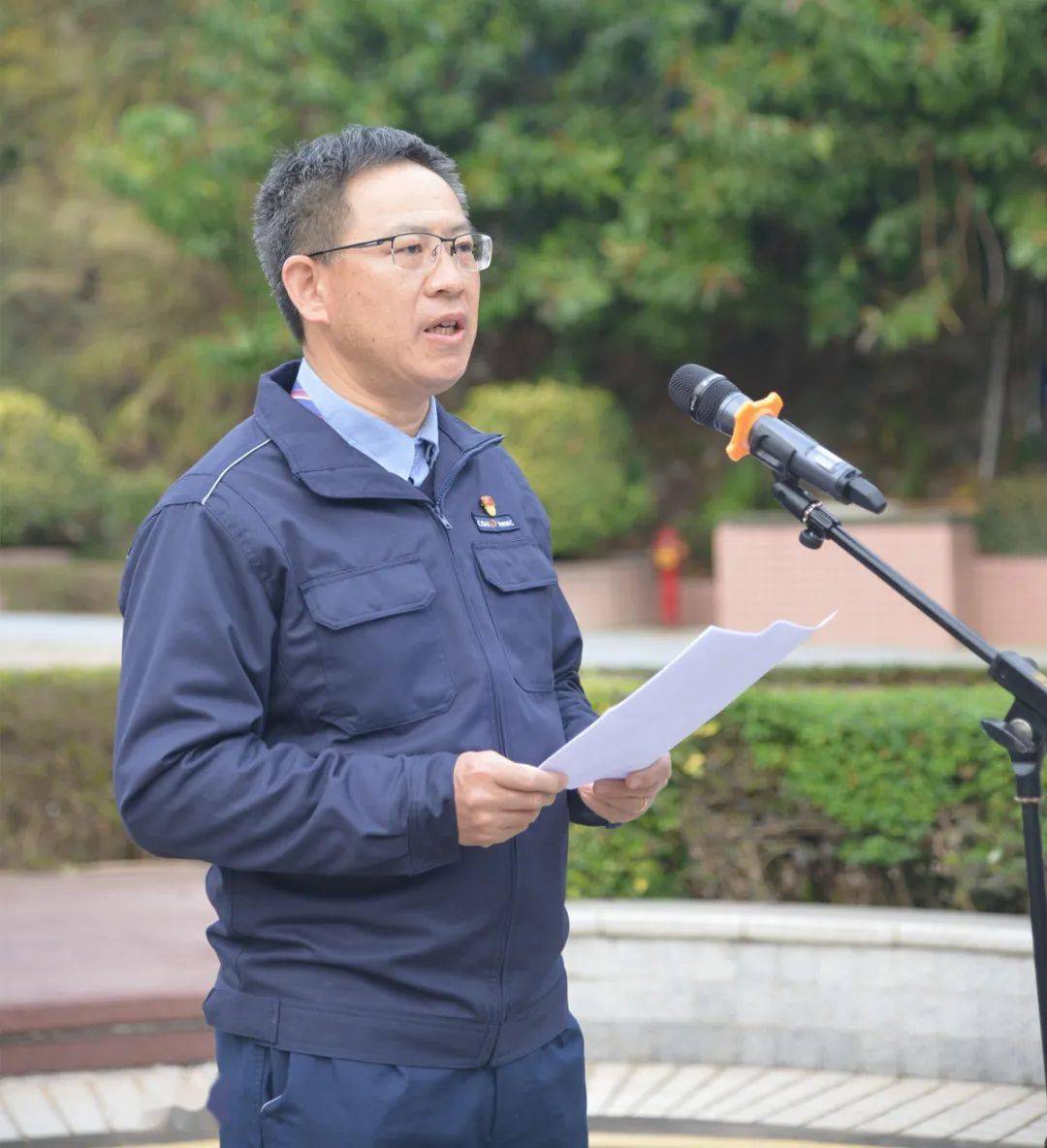 看过来大亚湾核电的2021年新年升国旗仪式