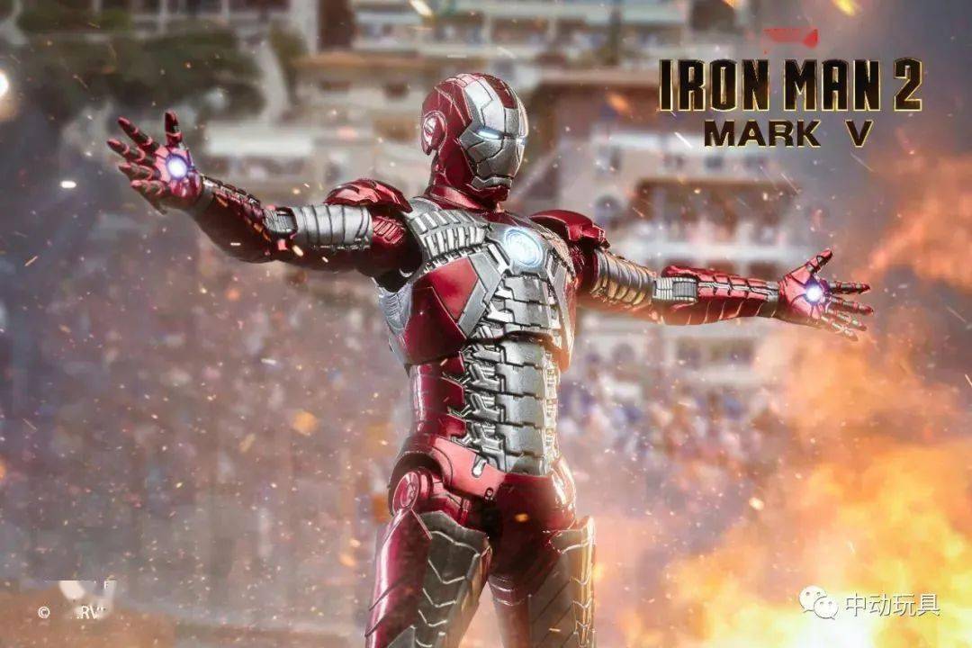 新品预定~ 中动玩具 7寸 iron man 钢铁侠 mk5 mk6 可动人偶 两款