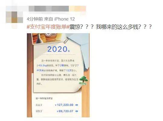 网友|支付宝年度账单出炉，网友遭“暴击”：我的钱像被大风刮走的