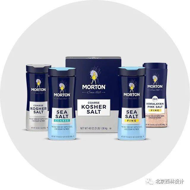 百年品牌的盐包装设计创意-morton salt