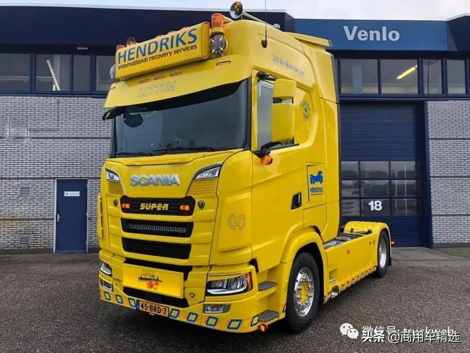 荷兰hendriks接收第一辆斯堪尼亚770s v8牵引车