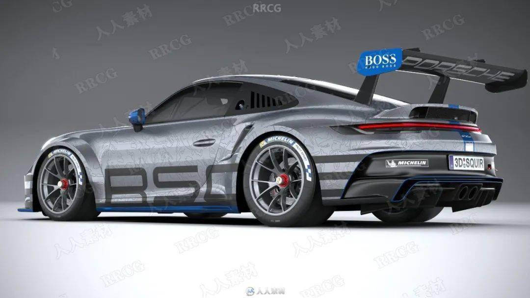 保时捷911 gt3 cup 2021真实汽车高质量3d模型