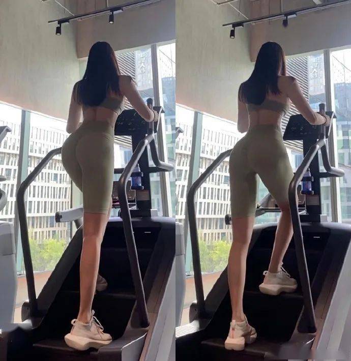 172cm成都辣妹秀身材蜂腰翘臀还得健身啊