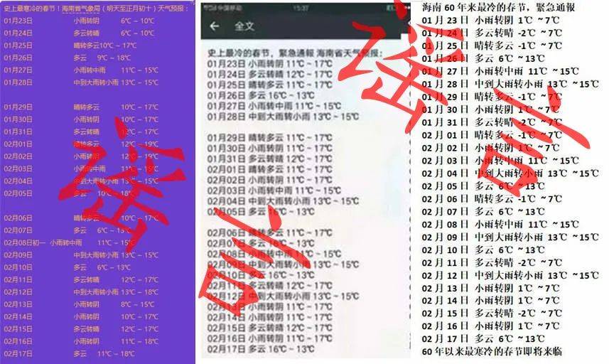 “海南60年来最冷的春节”？ 气象部门辟谣并解释这个冬天缘何偏冷