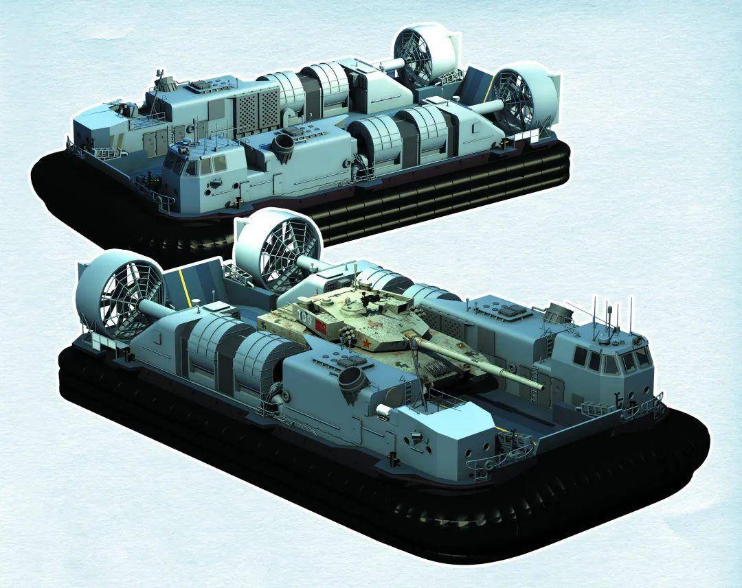 解放军夺岛新战术:气垫船成突击主力,可送96a坦克直接登陆
