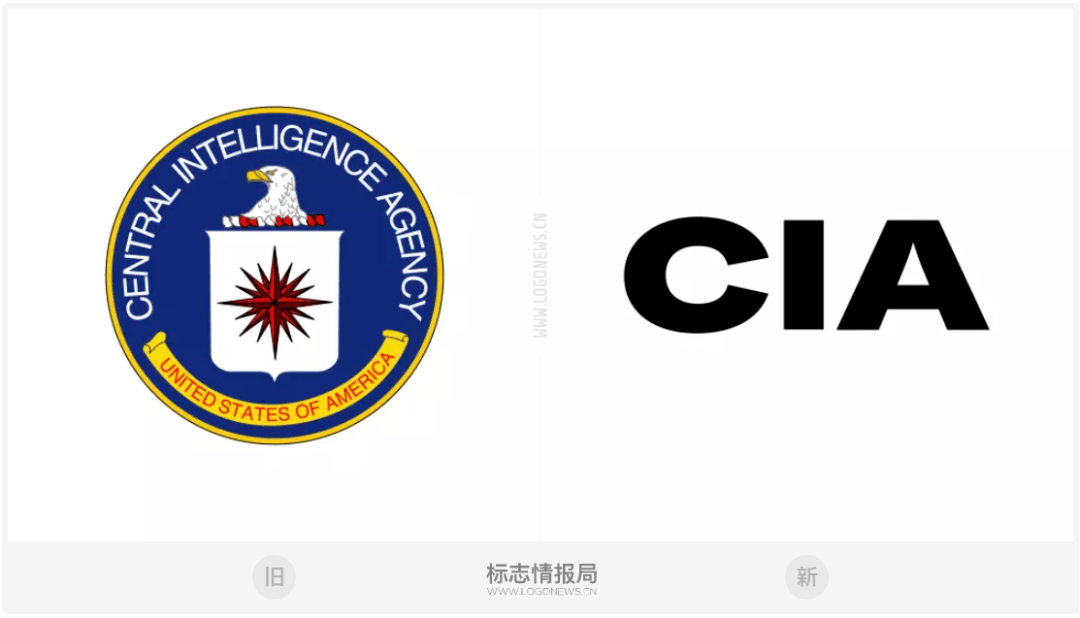 美国中央情报局 cia 新旧logo