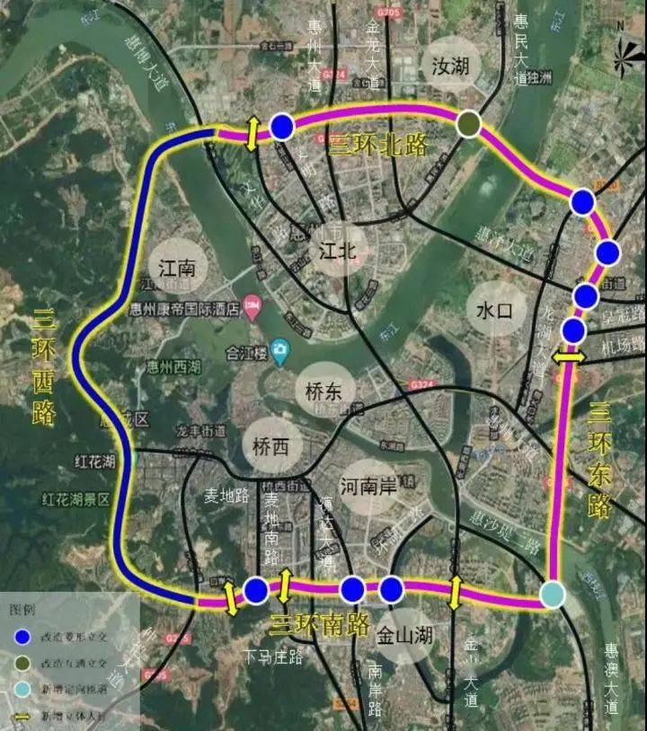 惠州市区将建"两环十射"快速进出城路网体系_大道