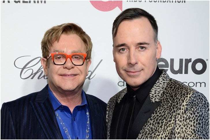 传奇歌手elton john和david furnish爵士从1993年相爱,在2014年结婚