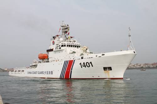 新年第一巡!中国海警大吨位执法船1月13日巡航我钓鱼岛领海