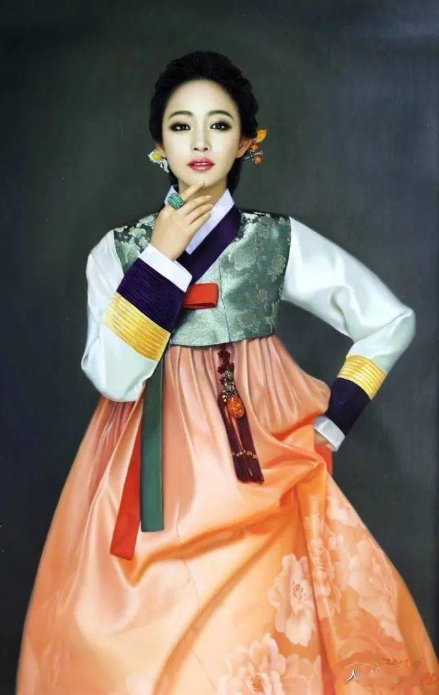 朝鲜油画:女人的纯净之美_人物画