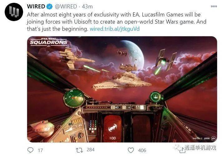 育碧将制作《星球大战》新游戏不再EA独占！