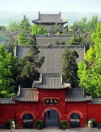 中国　釈源祖庭　白馬寺　駿馬図 唐代的白马寺_搜狐网