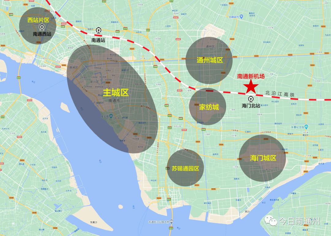 南通新一轮轨道交通建设规划重点考虑衔接新机场,北沿江以及通州海门