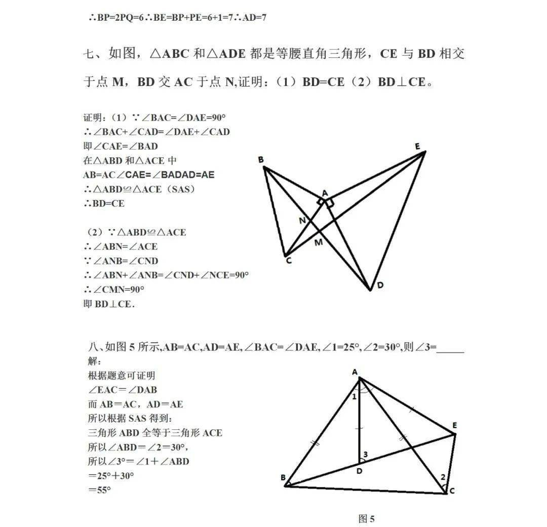 初二上学期数学难题含详解,高分必备!