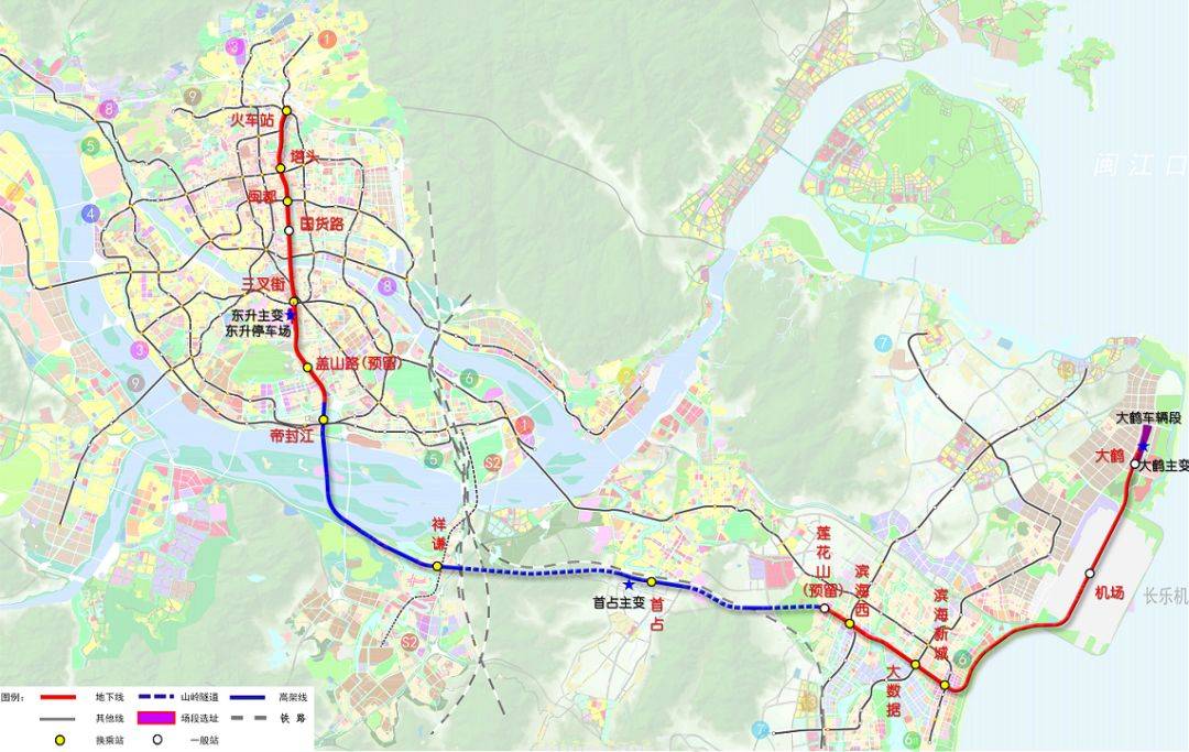 定了以后出门更方便了福州地铁2号线马尾延伸段年内动建