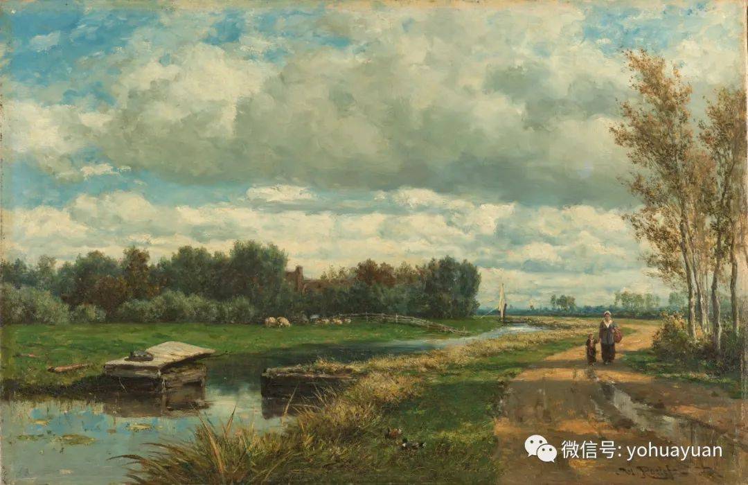 油画风景欣赏——willem·roelofs_荷兰