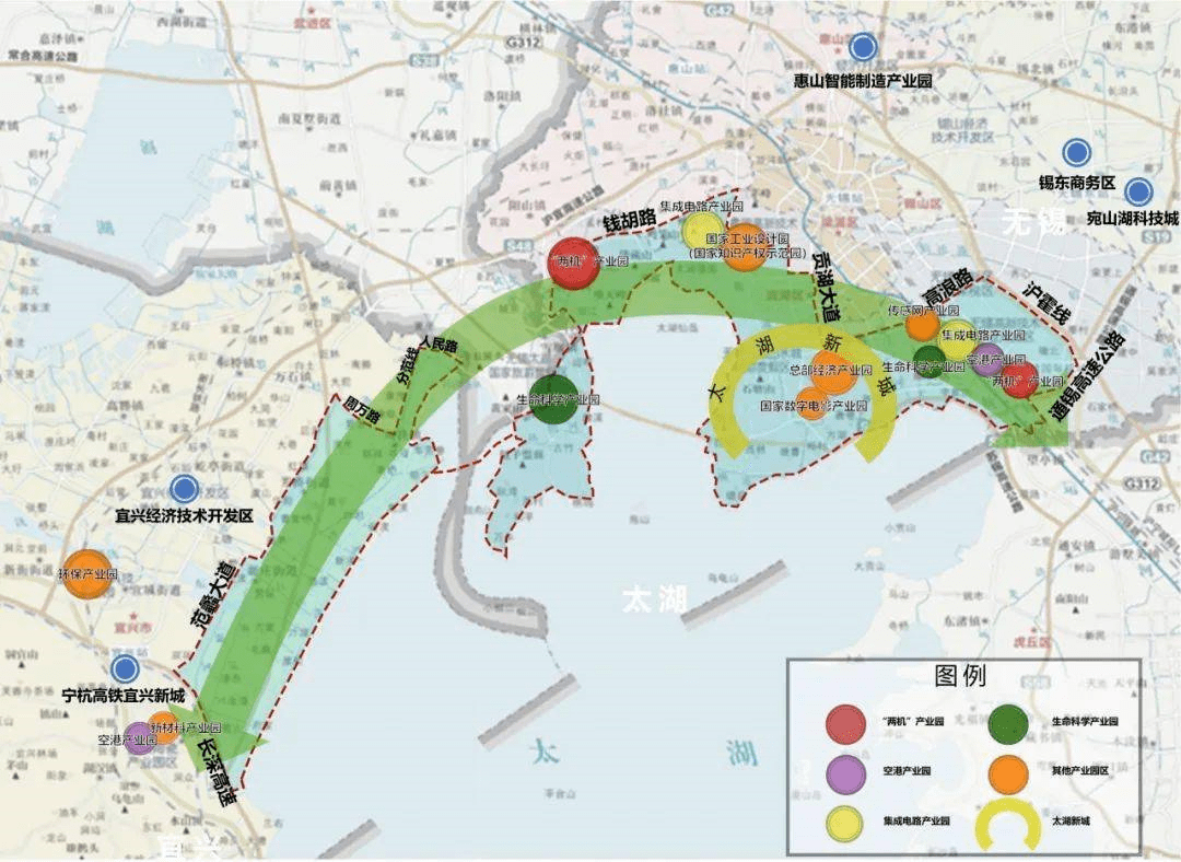 解读无锡城市总体规划:向南发展,滨湖区是"重头戏"!