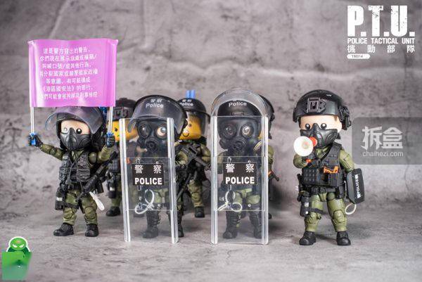 figurebase 香港警察 ptu机动部队 忠诚勇毅 q版人偶公仔