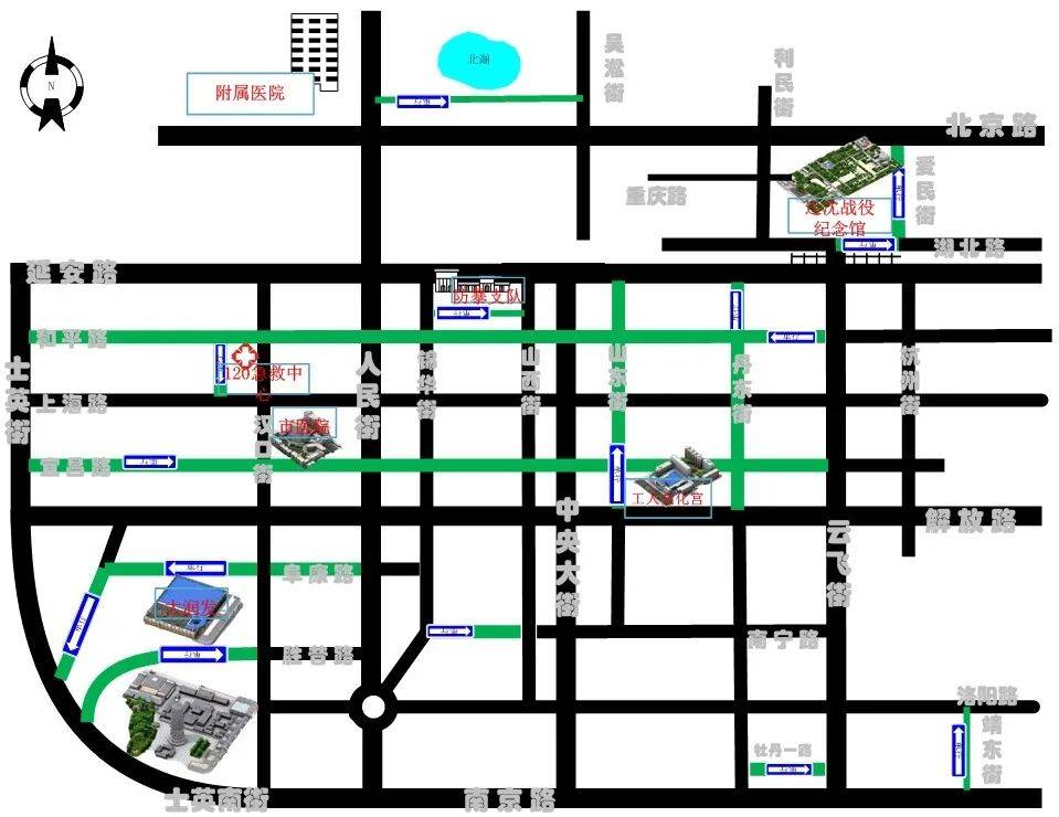 新手司机要关注:锦州市区单行线示意图