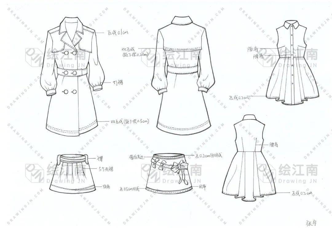 前辈足迹 | 绘江南2020学年服装设计手绘作业展示