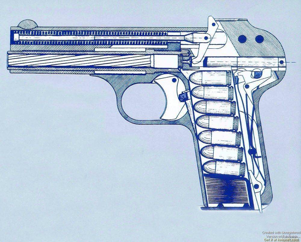 勃朗宁的世纪杰作——勃朗宁m1900式手枪