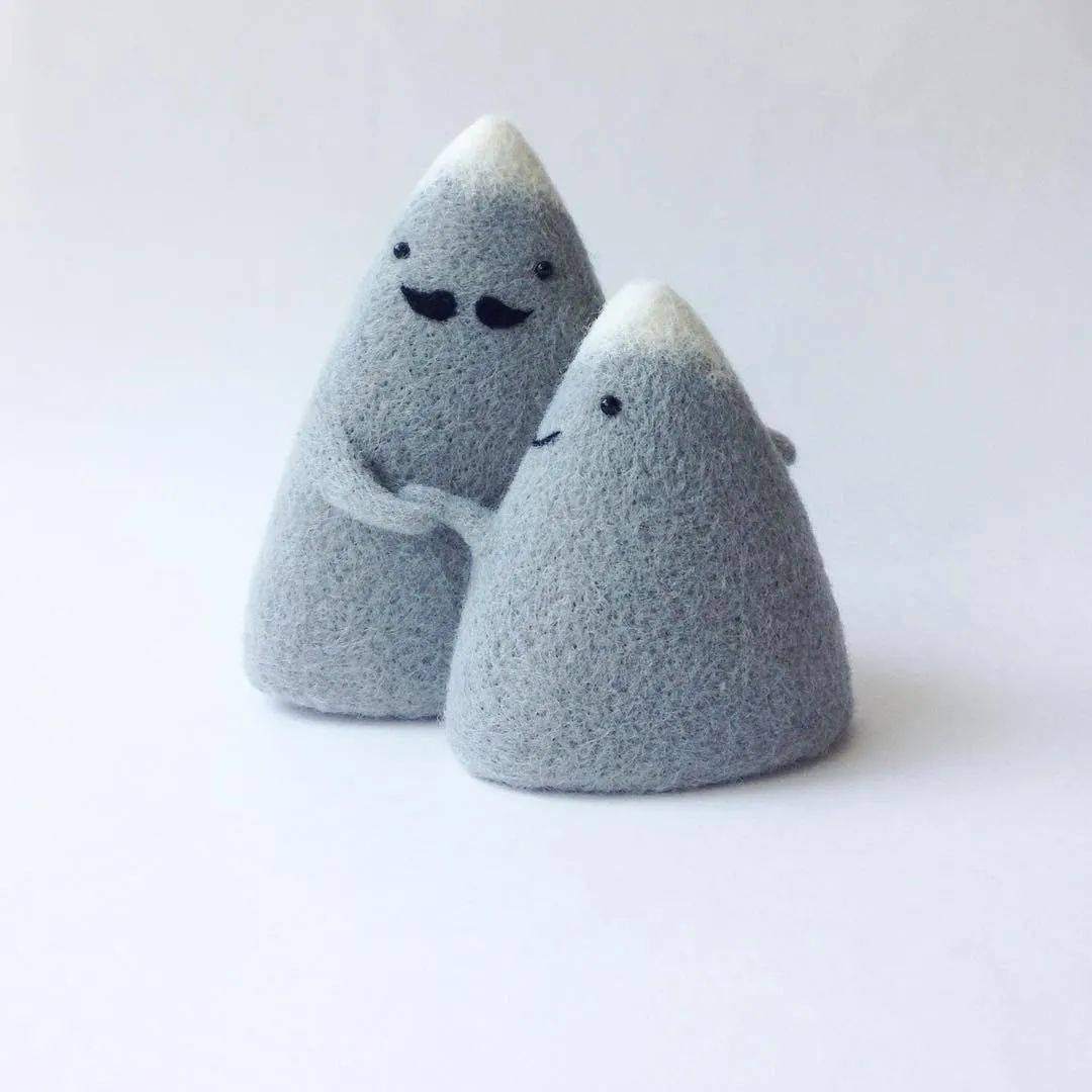 超可爱的羊毛毡,呆萌画风太治愈了!可惜脑子会了,手还