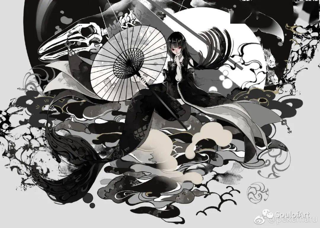 好一个水墨二次元!独特风格秀出圈_微博