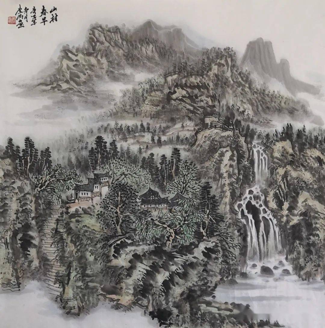 李刚 山春春早 68x68cm