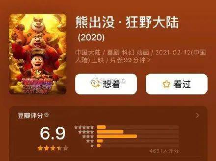 今年重归春节档的动画电影熊出没·狂野大陆,上映