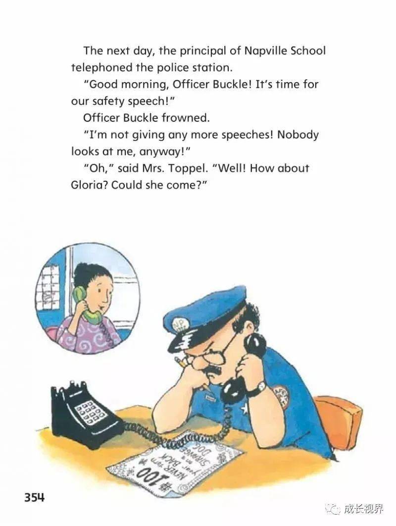 telephoned,pauline the next days, the principal of napville school telephoned the