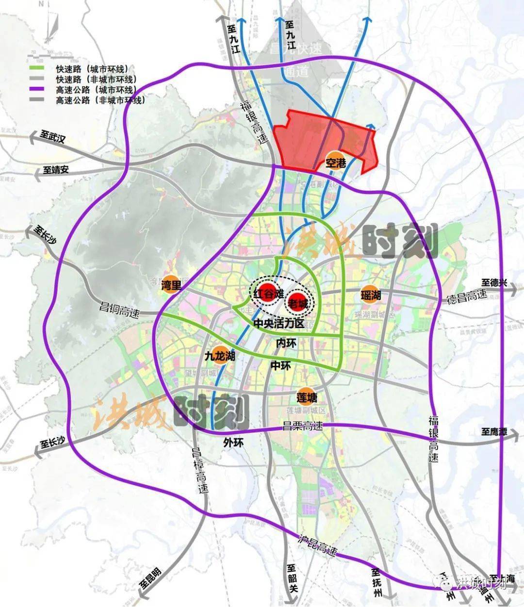 昌抚公路等在南昌市域综合交通规划(2019-2035年)中明确将加快