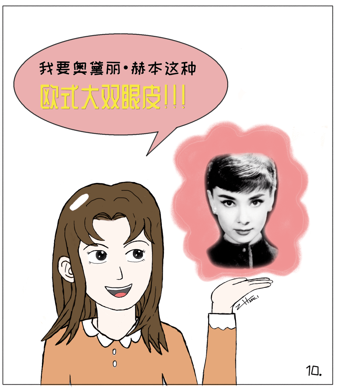 原创漫画埋线切开双眼皮手术哪种好听听周医生怎么说