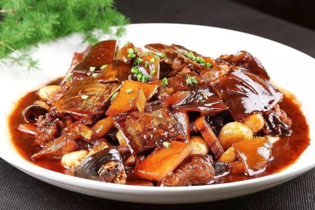 红烧甲鱼是一道传统名菜,属于闽菜系