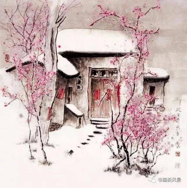 金鸿钧 春雪——唐 韩愈《春雪》白雪却嫌春色晚,故穿庭树作飞花.