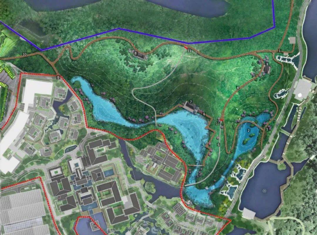 香山湖公园将达50万平方米!还有连接四个公园的"云道"!