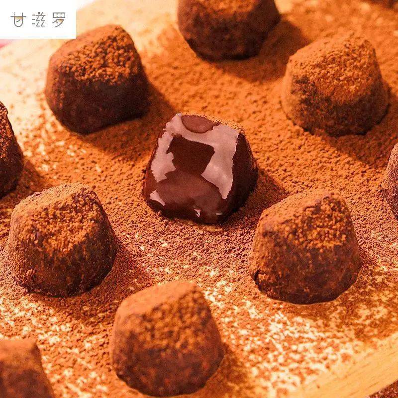 9抢纯可可脂手工制作松露形巧克力一盒!