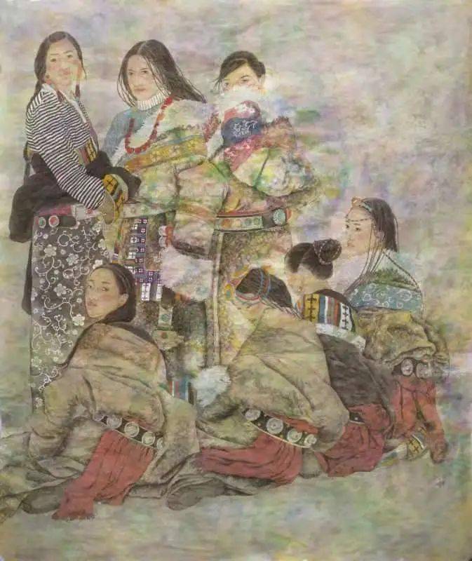 "巾帼丹青颂中华"线上美术展开展,深圳市侨商会会长翟美卿多幅作品
