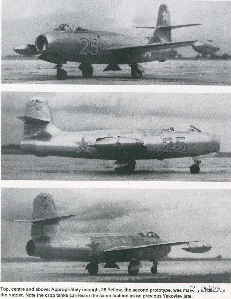 雅克-19当时构建了两个未上漆的原型机.