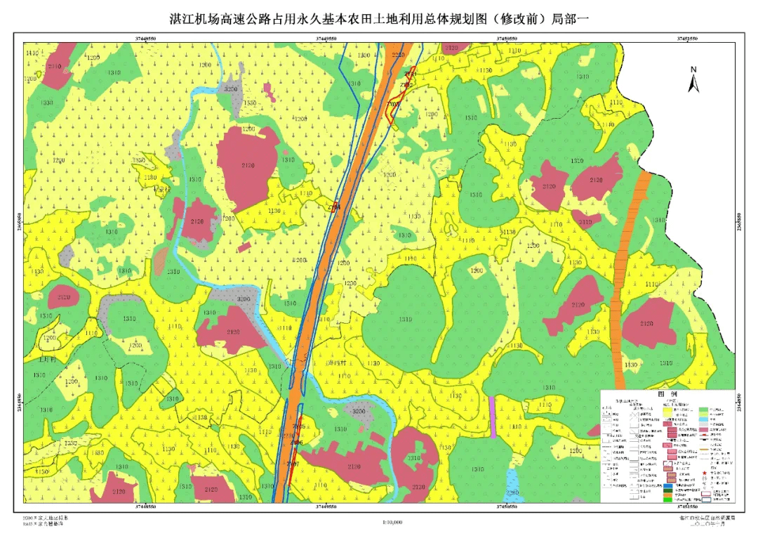湛江机场高速公路涉及坡头区龙头镇119.2025公顷土地公示