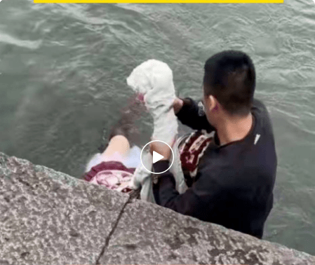 16岁女孩西湖边落水杭电大四学生跳水救起