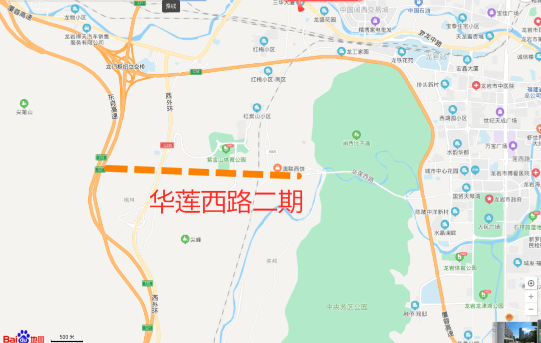 龙岩大锦山以西,又一条60米宽大道即将全面动工.