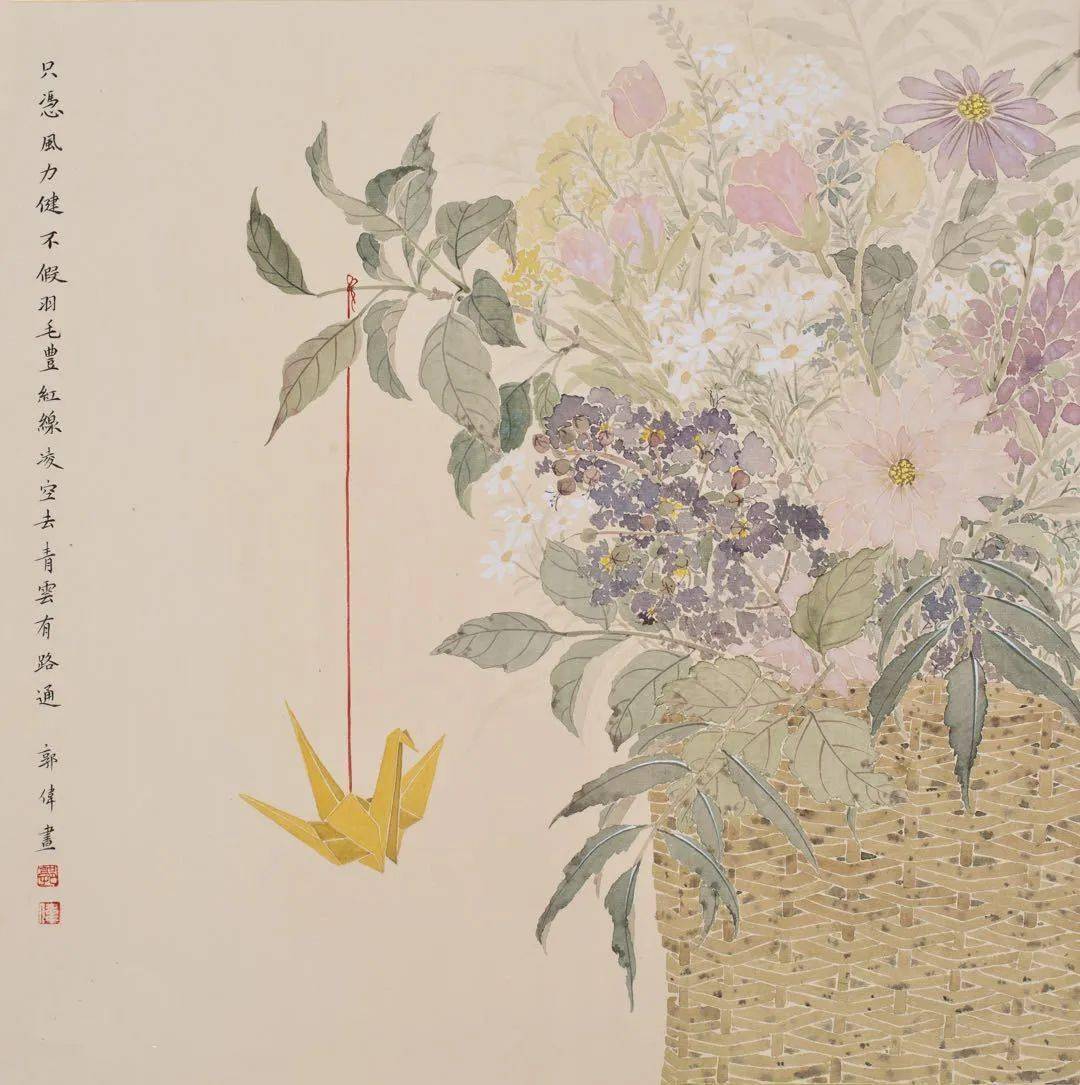 郭伟花鸟画作品赏析