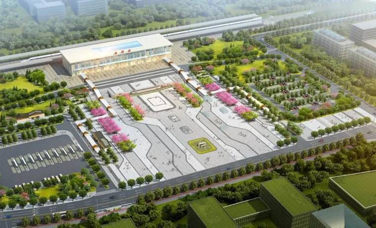 潮阳站站前广场项目效果图