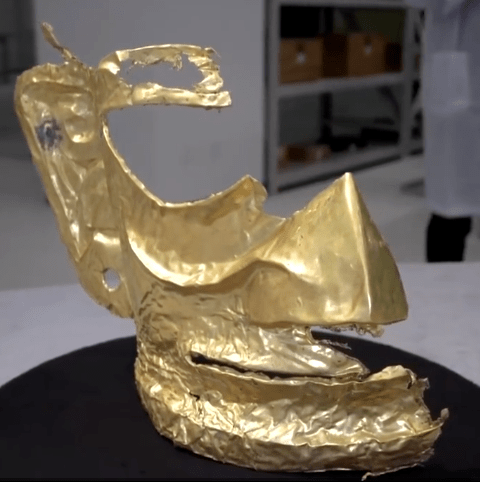 绝美黄金面具,丝绸遗痕,象牙,青铜器……三星堆"上新"
