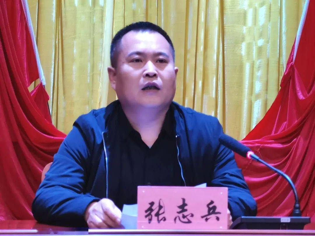 镇党委副书记,代镇长张志兵作总结讲话.