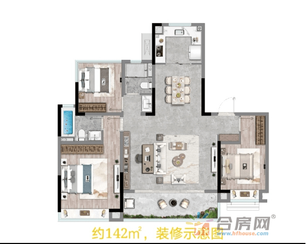 最大142㎡!合肥高新区龙湖cbd小高层户型图出炉!